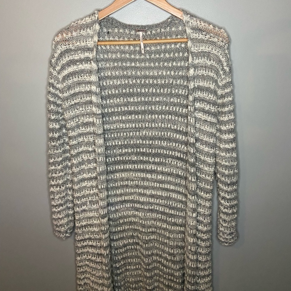 Free People Smile Like You Alpaca Wool Mohair Blend Duster - Picture 5 of 11